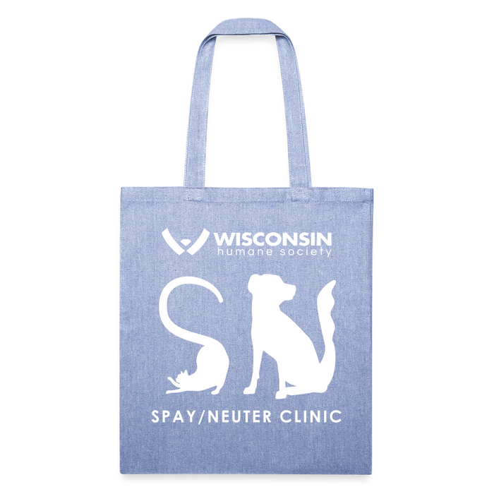 Spay/Neuter Clinic Recycled Tote Bag - light Denim