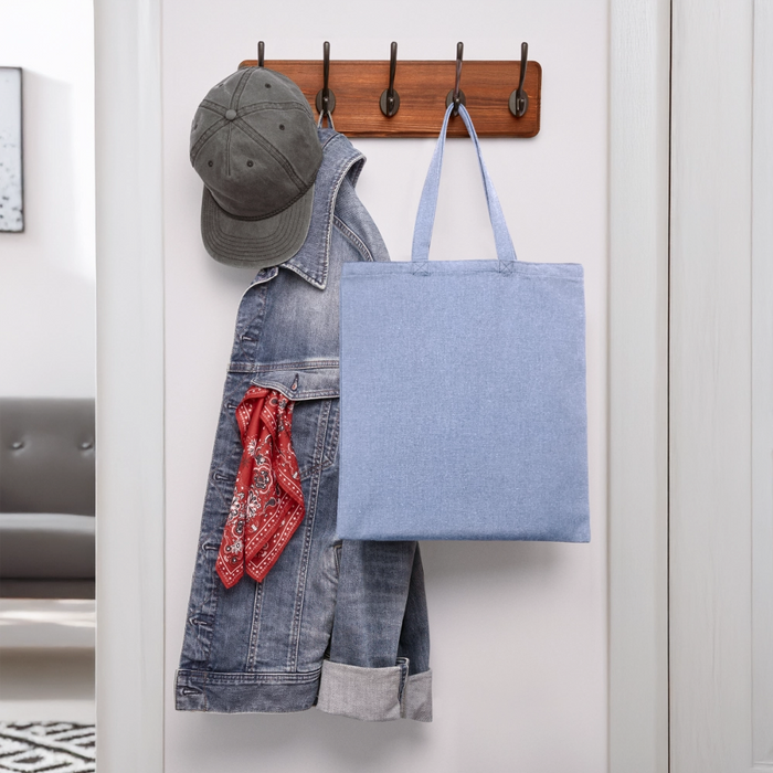 Spay/Neuter Clinic Recycled Tote Bag - light Denim