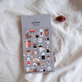 SUATELIER Hodoo Stickers featuring cute character designs on a package, perfect for scrapbooking and crafts.