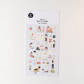 SUATELIER In The Library Stickers featuring colorful book and reading themed designs for decoration.