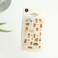 SUATELIER Puppy Stickers sheet with cute dog illustrations, ideal for decoration.