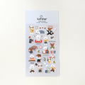 SUATELIER Work And Work Stickers featuring diverse daily activities for weekly planning and organization.