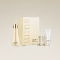 SU:M37 Skinsaver Essential Cleansing Foam Set with bottles and packaging on display.