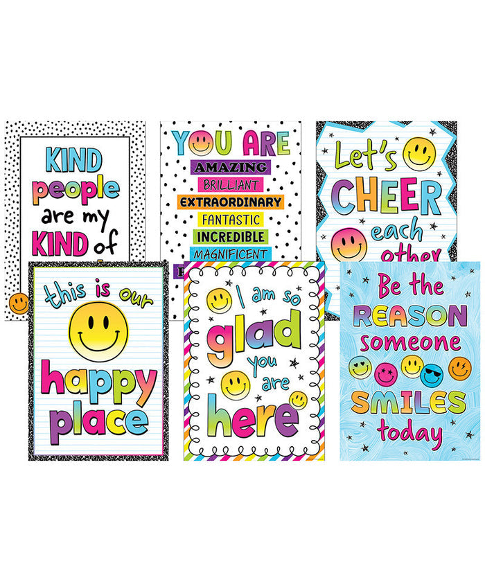 Teacher Created Brights 4Ever Positive Posters - 6 Pack (TCR 2088702)