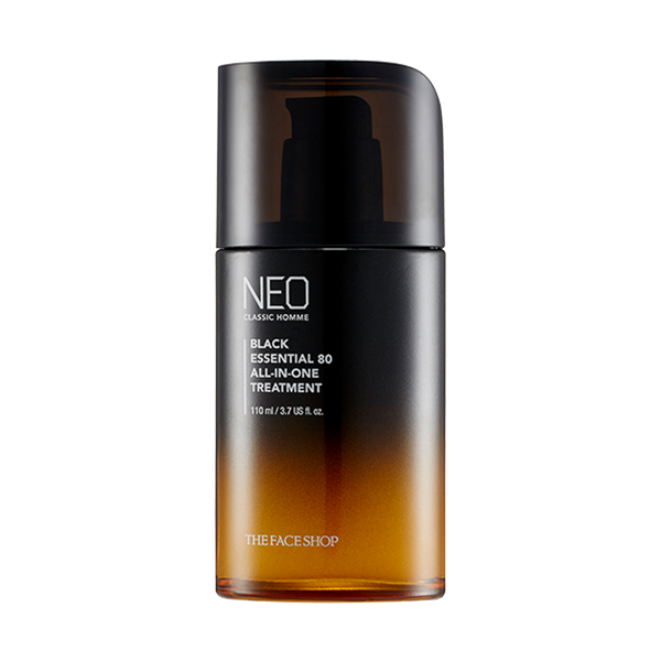 Gentleman Korea sells THE FACE SHOP Neo Classic Homme Black Essentail All-in-One Treatment 110ml bottle for men’s skincare