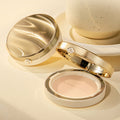 THE WHOO Gong Jin Hyang Mi Luxury Two-Way Patch 13g open and closed packaging on beige background
