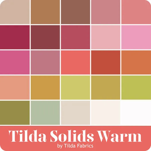 Tilda - Solids - Warm Colors 25 Fat Quarter Bundle