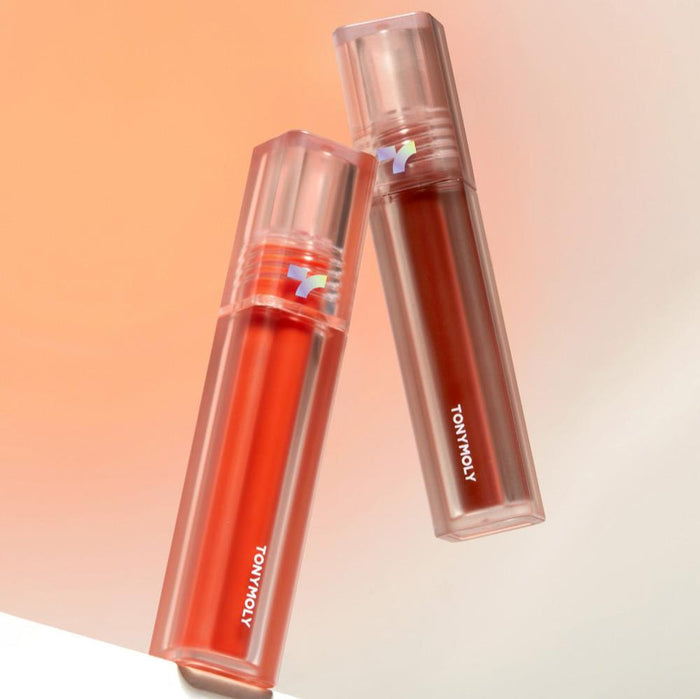 TONY MOLY Perfect Lips Shocking Lip in vibrant shades with sleek packaging, ideal for bold and long-lasting lip color.