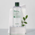 TONYMOLY The Chok Chok Green Tea No-wash Cleansing Water 300ml bottle with green tea leaf accent on white background.
