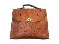 Top Handle Bag - Brown Caramel - Creation of Marrakesh