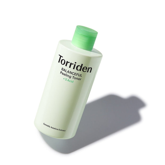 TORRIDEN Balanceful Peeling Toner 250ml bottle with green cap against white background