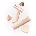 TOUCH IN SOL Pretty Filter In My Heart Stick Foundation with heart-shaped accents on white background