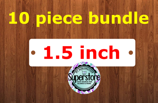 Two hole bar for bracelets 1.5 inch - 10 pack