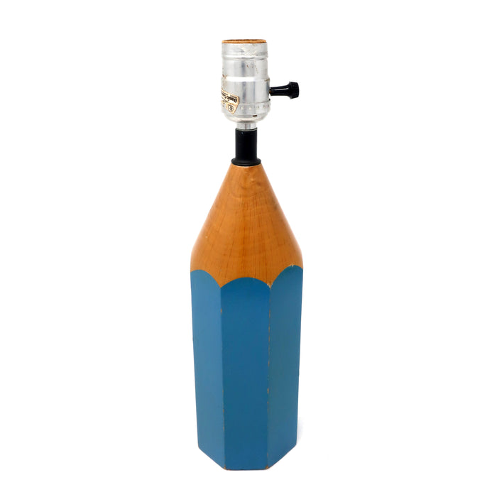 Vintage Blue Lightolier Pencil Lamp