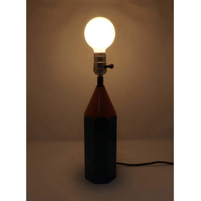 Vintage Blue Lightolier Pencil Lamp