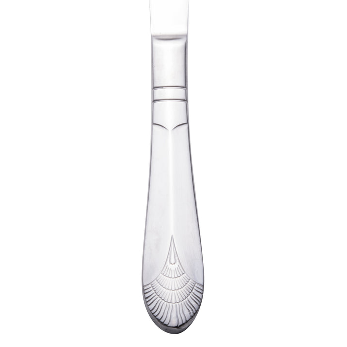 Walco 8045 Art Deco 8 3/4" 18/10 Stainless Steel Extra Heavy Weight Dinner Knife - 12/Pack