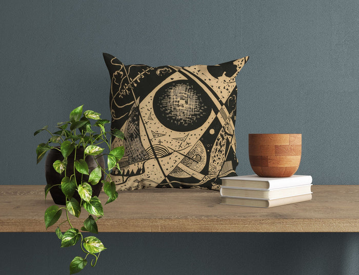 Wassily Kandinsky Abstract Painting, Throw Pillow Cover, Abstract Art Pillow, Art Pillow, Colorful Pillow Case, Large Pillow Cases