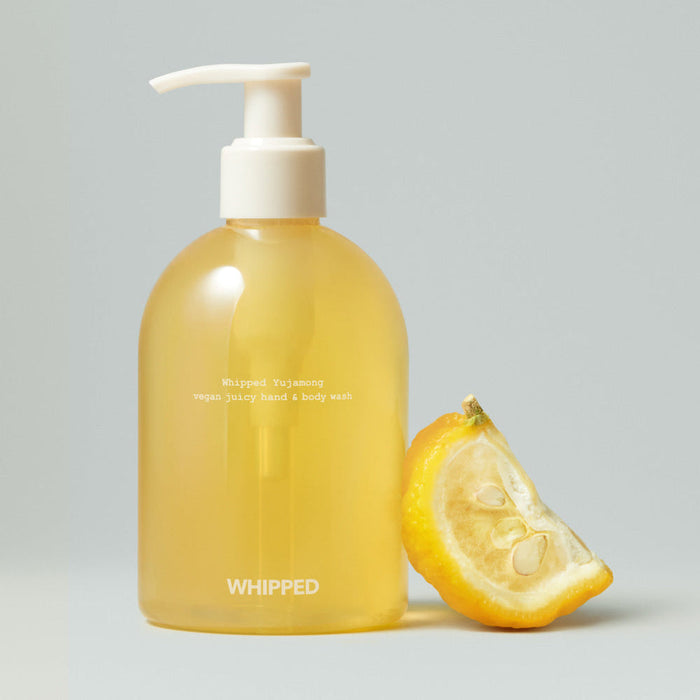 WHIPPED Yujamong Vegan Juicy Hand & Body Wash 290ml with lemon slice