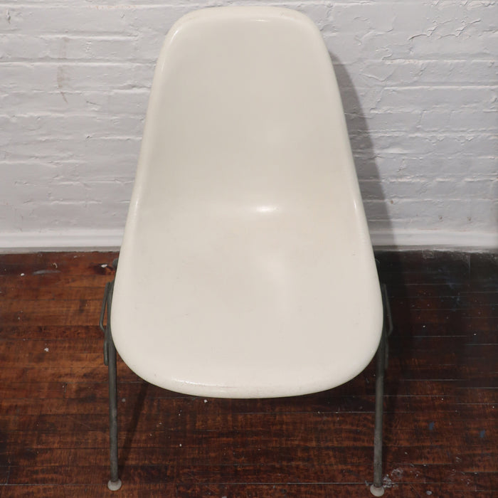 White Eames Stacking Chair for Herman Miller