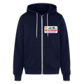 WHS License Plate Bella + Canvas Unisex Full Zip Hoodie - navy