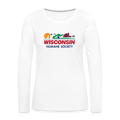 WHS License Plate Contoured Long Sleeve T-Shirt - white