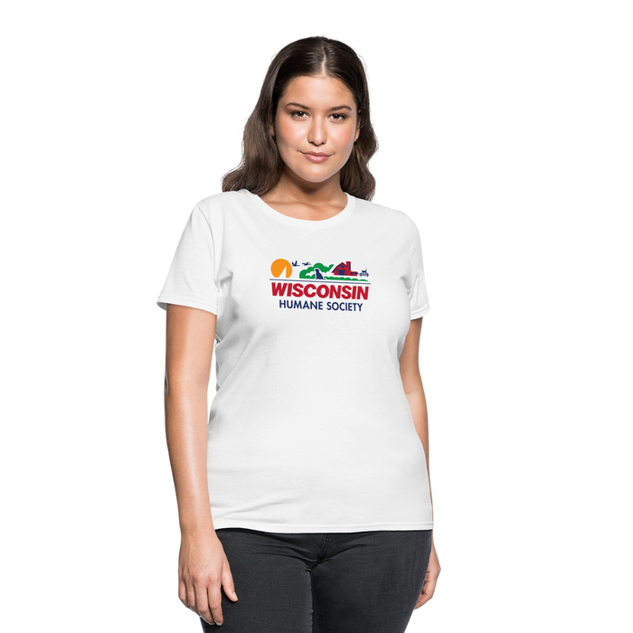 WHS License Plate Contoured T-Shirt - white