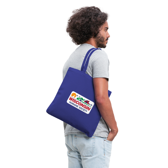 WHS License Plate Tote Bag - royal blue