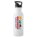 WHS License Plate Water Bottle - white