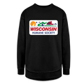 WHS License Plate Weekend Tunic Fleece Sweatshirt - black