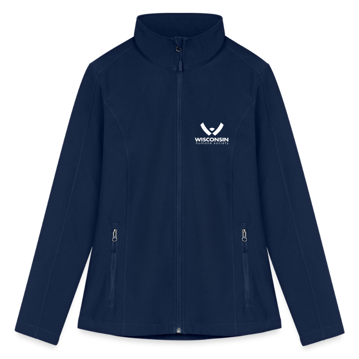 WHS Logo Contoured Soft Shell Jacket - navy
