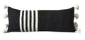 X Large Pom Lumbar Pillow Cover - Black - Layla