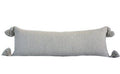 X Large Pom Lumbar Pillow Cover - Grey