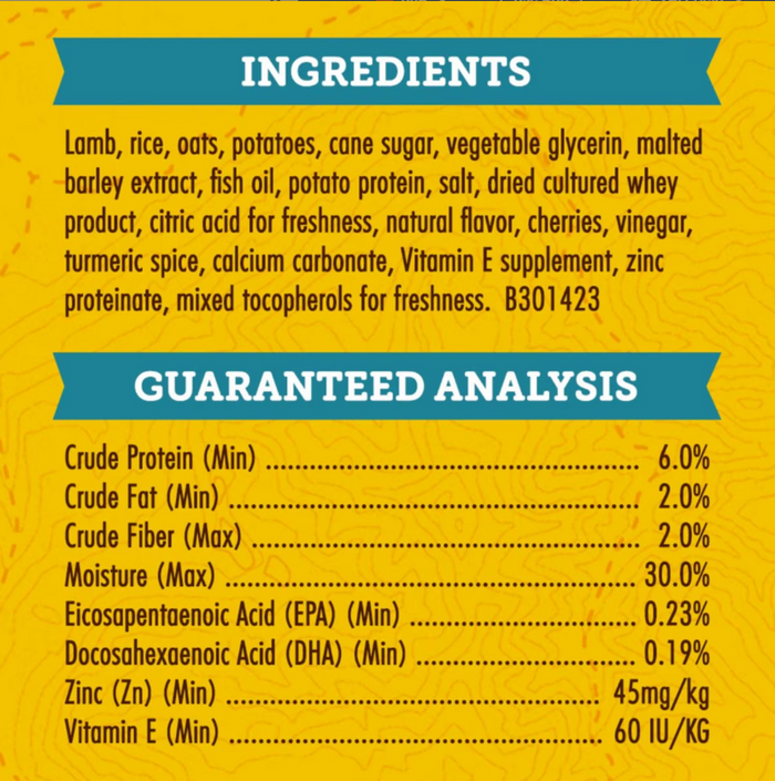 Zukes Puppy Naturals Grain Free Lamb Dog Treats
